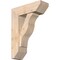 Ekena Millwork Funston Slat Smooth Bracket w/ Offset Brace, Douglas Fir, 7 1/2"W x 22"D x 30"H BKT0806X22X30FST06SDF - alternate 1